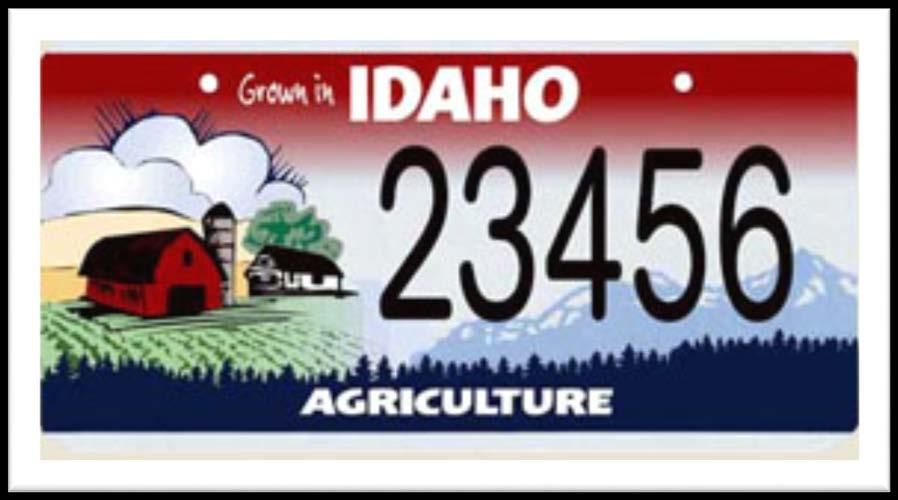 Established in 2000 by the Idaho Legislature Proceeds help advance ag literacy in Idaho