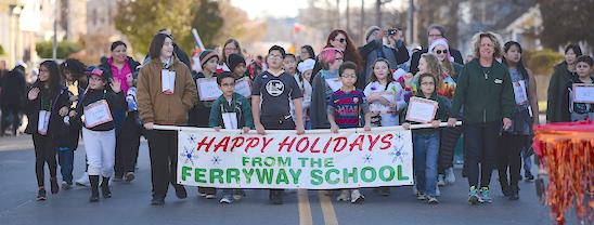 Ferryway School wins Top Float @ Annual Parade of Holiday Traditions this year! Theme of parade was Malden Schools: The Future Begins Here Supt.