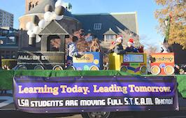 Academy was well-represented This year s Annual Parade of Holiday Traditions honored our schools with the Malden Schools: The Future Begins Here theme for the event.