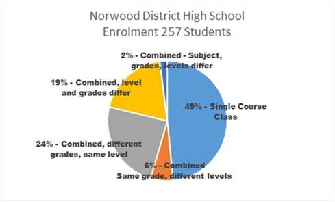 K-12 School Viability Report Norwood District High School Page 4 Focus Group Comments Responses related to programming were varied. The majority of participants felt the programming was adequate.