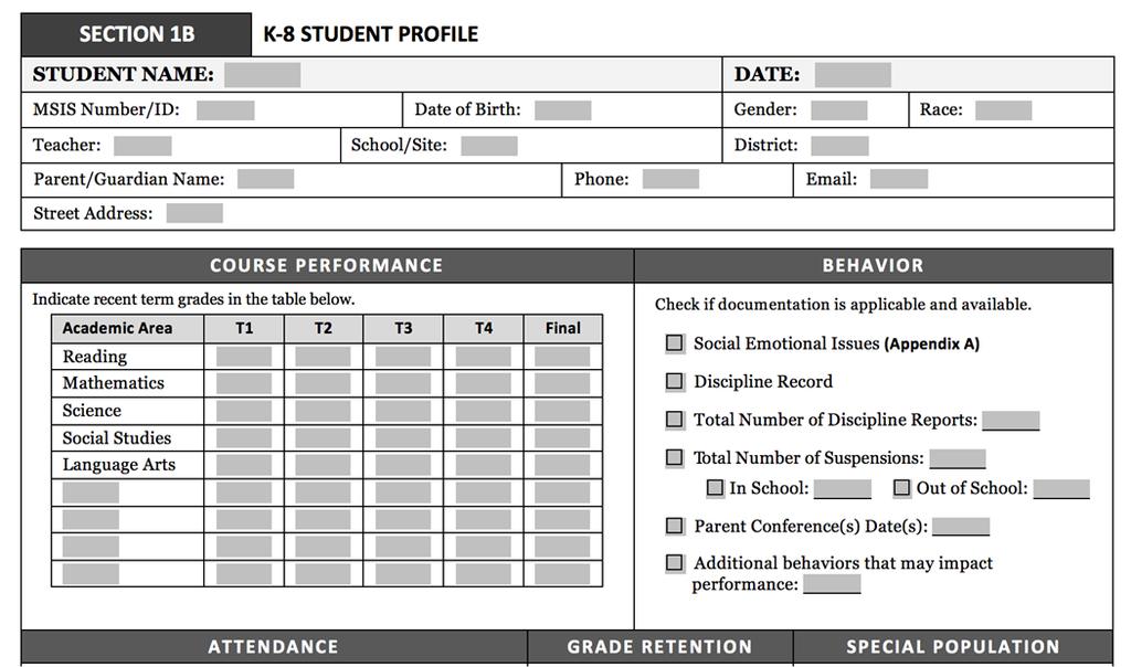 Section 1B Student