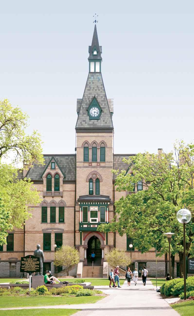 Hamline University Background In 1854, Methodist pioneers founded Hamline University as the first institution of higher education in Minnesota and one of the first coeducational institutions in the