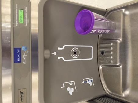 Water Bottle Filling Station Challenge Last year Grissom Patriots saved over 6,600 plastic water bottles from ending up in landfills by using the water bottle filling
