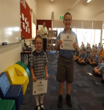 2: Sophie Tapper (for always being very helpful to others & for being a great friend) Year 3: Cooper Learmonth (for an enthusiastic start to the
