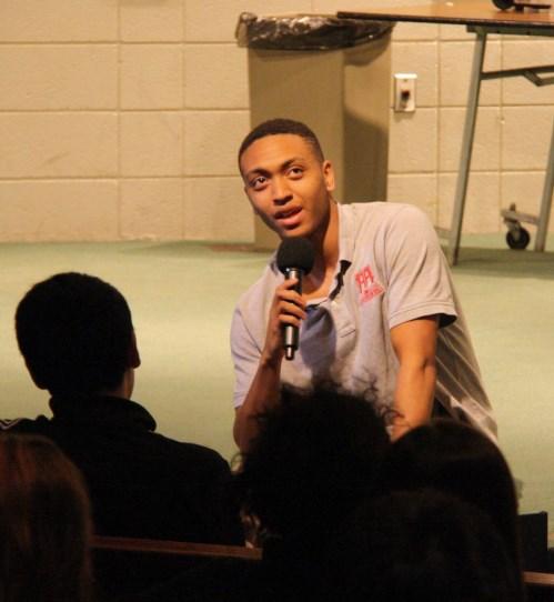 CHAPELS On Wednesday, Dijae North gave a chapel talk highlighting the importance of choosing your friends wisely and to be yourself, not what other people tell you to be.