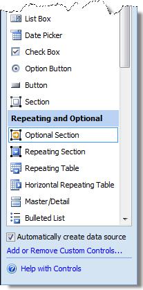 Show the participants how to insert an optional section. Use the following procedure. 4.