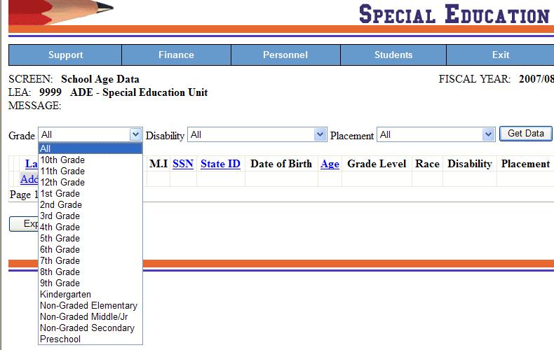 2. MySped Resource Column Sort Click on the heading you want to sort all students by (Last Name, SSN, or Age) and export to Excel Check student s Last Name for possible duplicate records Make sure