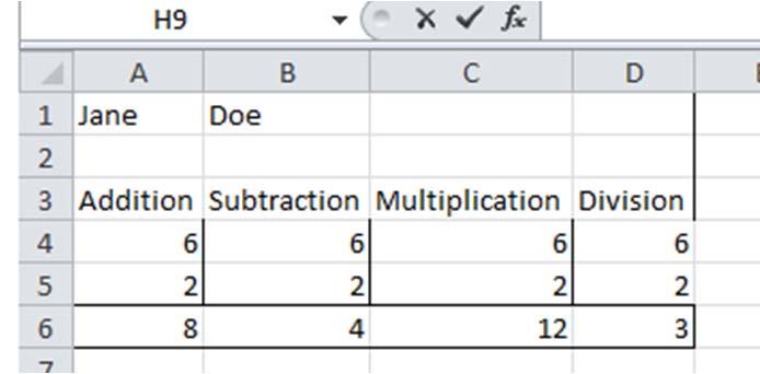 Microsoft Excel Part 1 Lesson 1 Math 1. In this lesson you will learn how to do some simple calculations, we will learn how to add, subtract, multiply and divide.