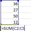 14. Save your work as Last Name Goods. Sum Function Formula We are now ready to start calculating our numbers. 1. Click in cell A6 and type Totals By House. 2. Now, go to cell B6.