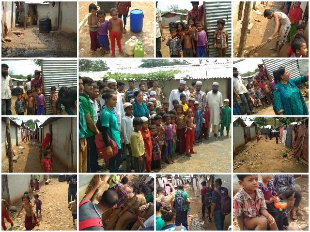 Day 6: 14 th of July, 2018 On day 6, the interns did door to door campaigning on cleanliness of surroundings, waste management, open defection and women sanitation conducted with the villagers along