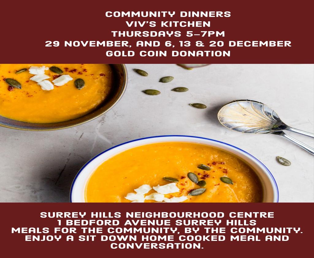 I am a local resident in Surrey Hills and I have started a community project to feed the needy in Surrey Hills.