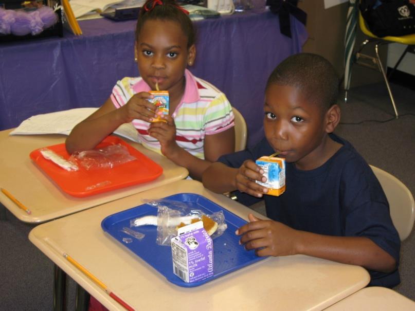 Programs We Offer Breakfast in the Classroom Lunch Fresh Fruit and