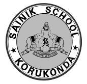 Phone : 08922-246119, 128 & 168 Fax : 08922-246150 E-mail : sainikschoolkorukonda@yahoo.co.in Website : www.sainikschoolkorukonda.org Sainik School Korukonda (under Ministry of Defence) Dist.