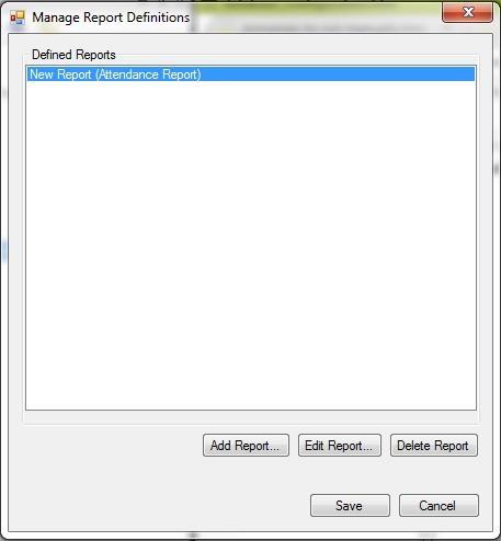 Setting Report Definitions Using the Manage Report Definitions feature available in LiveLink, you can determine which reports to run based on the information available in your Student Information