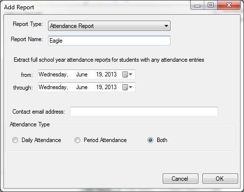 Attendance Report Absence Summary, Daily Absence Details The Attendance Report provides absence information for each student listed in your database.