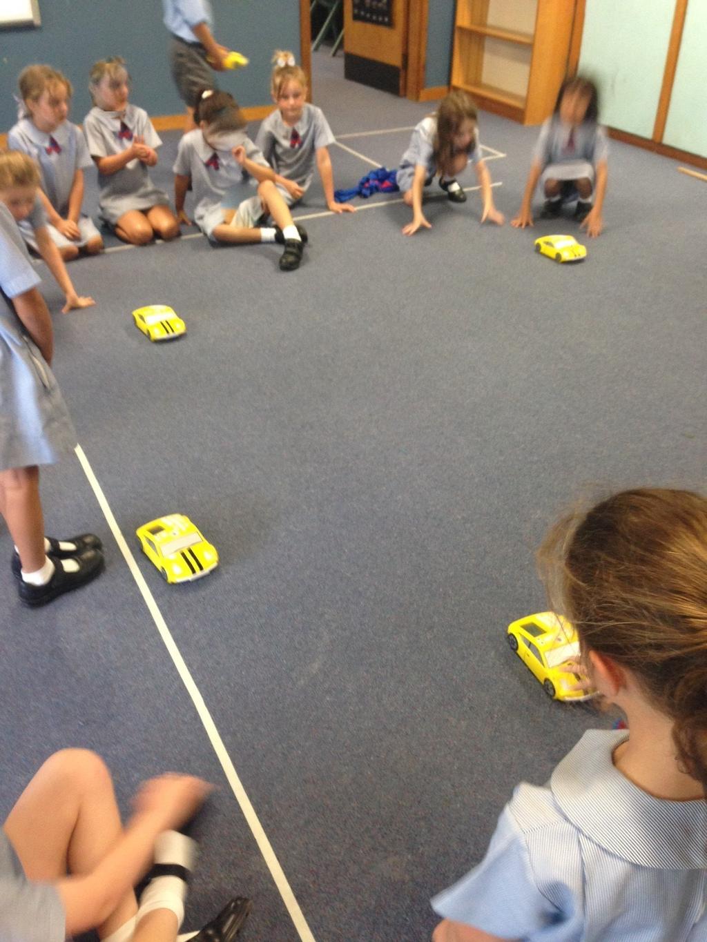 The students have had great fun following tracks and racing each other to the finish line!