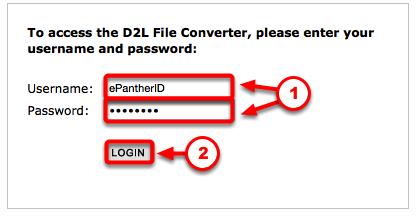 Go to D2L File Converter at: https://www4.uwm.