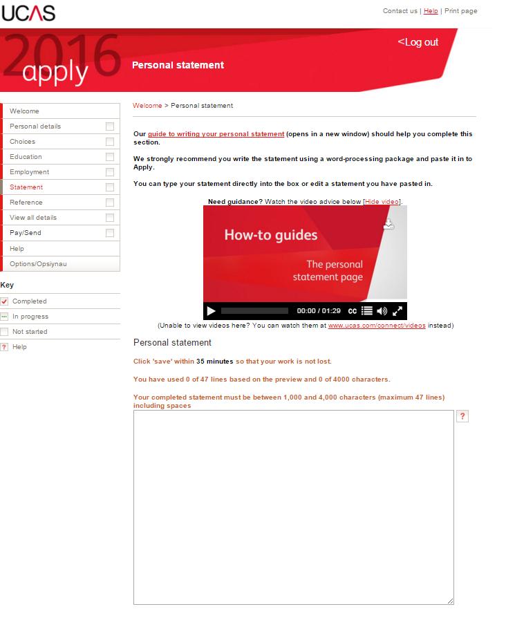 UCAS Form Your UCAS form will include: Personal details Education