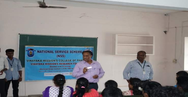 National Deworming Day Report: (12.08. 2018) The National Deworming Day was contacted on 12.08.2018 by NSS unit of Vinayaka Mission s College of Pharmacy, Sa