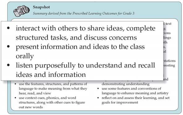 Student Achievement Key Elements (Snapshot) The Snapshots are higher level summaries for a particular grade.