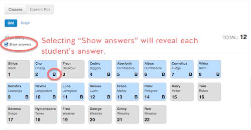 4. Selecting "Show answers" will reveal