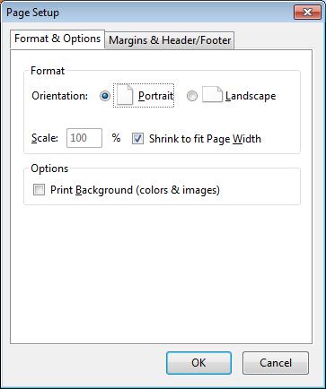 2. On the Page Setup window, click the Margins &