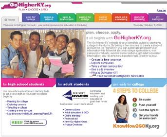 GoHigherKY.org Preparing for college is a tough process for students, parents and school personnel. GoHigherKY.