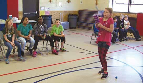 We jumped rope during gym class the month of March.