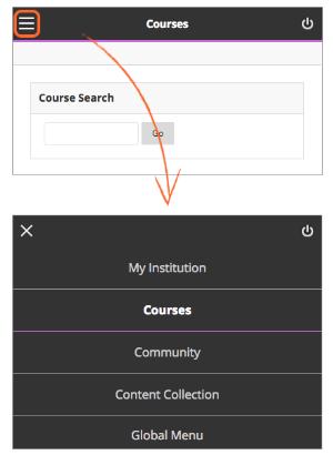 Enhanced mobile experience for navigating Learn It is now much easier to navigate the system and course menus on mobile devices.