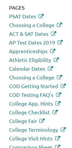 Junior Year - Important Dates Click on Home Scroll to bottom and click on