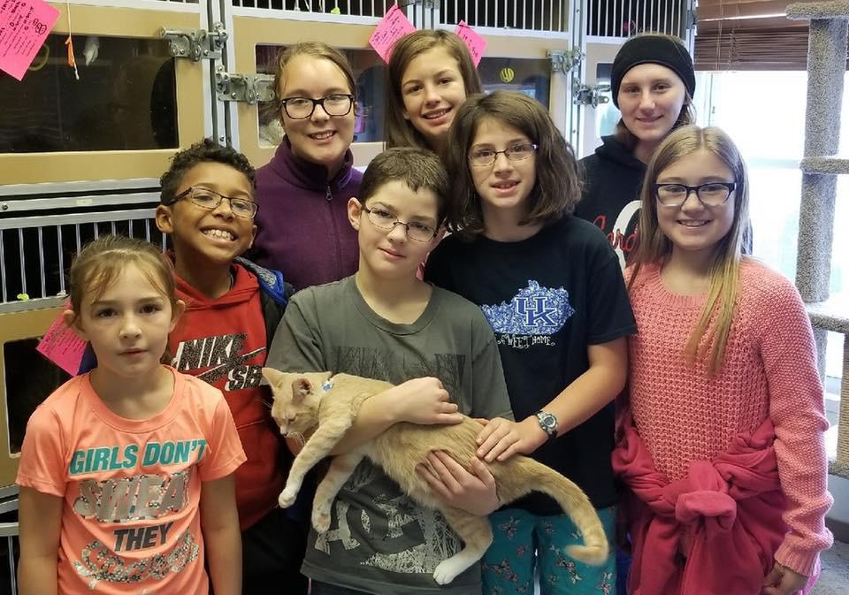 Club members have volunteered at the Hopkins County Humane Society to walk and play with the animals.