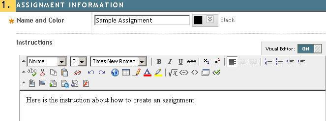 4. In option 2, click Browse My Computer if you would like students to refer to a separate document such as a rubric and/or instructions. The selected file will be listed.