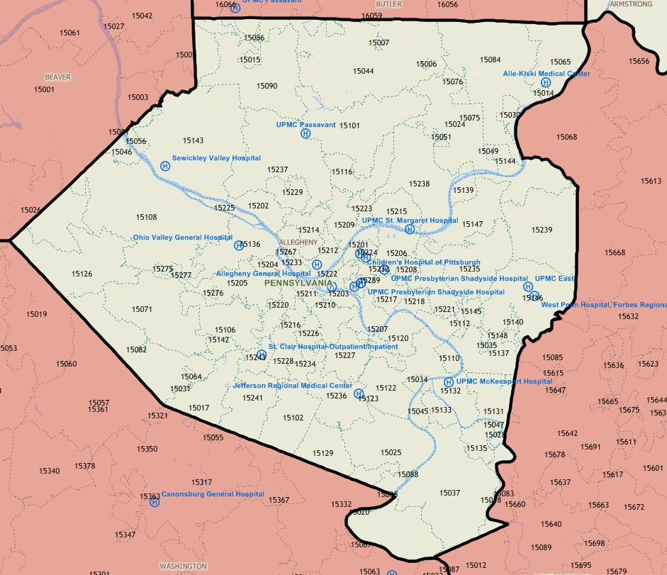 Allegheny County Area Eligibles 245,171 MA