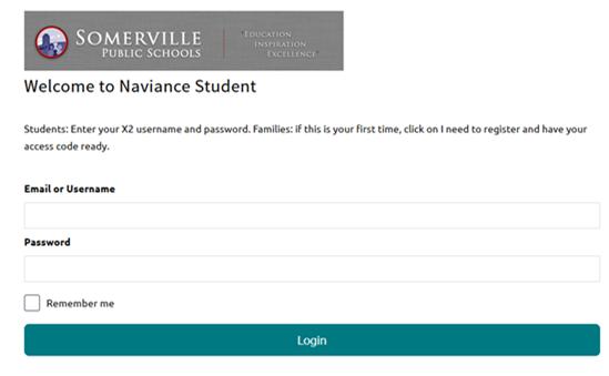SIGNING INTO NAVIANCE Students and families both have access at student.naviance.com/somervillehigh Refer to handout tonight for the sign-in process.