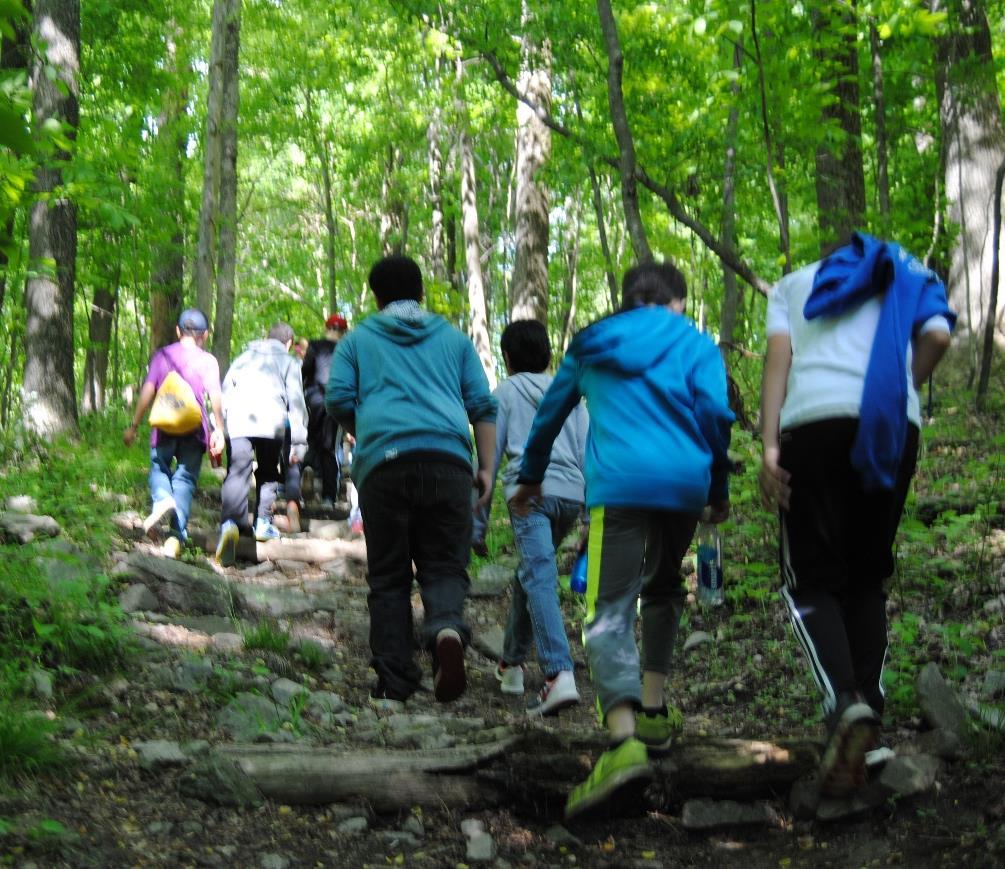 Outdoor experiences that engage students meaningfully in using the Core Literacy Practices.