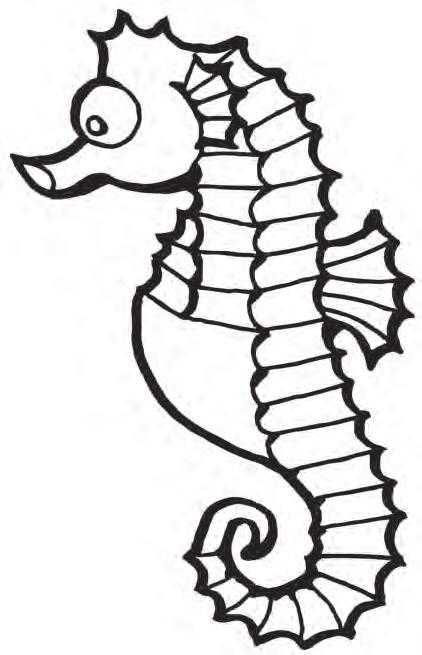 LOOK AND LEARN! Look at this illustration, below. Is the image realistic enough for you to know what a seahorse really looks like? What are you wondering about seahorses?