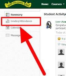 In this one screen, parents and students are able to see their grades and feedback comments on each