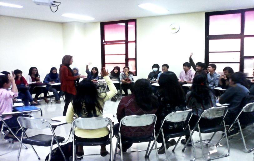 132 L. P. Supratman, - A case. 2015 sitting arrangement worked from students expressions. Then, at the end of semester, I made some focus group discussion with them.