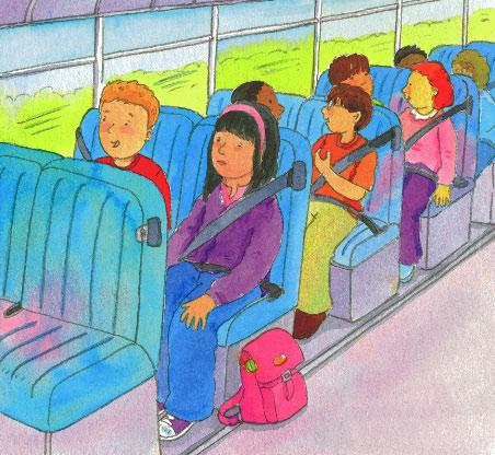 4 Bettina s best friend, Alex, sat next to her on the school bus.