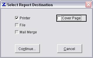 The double asterisks (* *) indicate a missing mark. Click Continue to print. Otherwise, click Cancel.