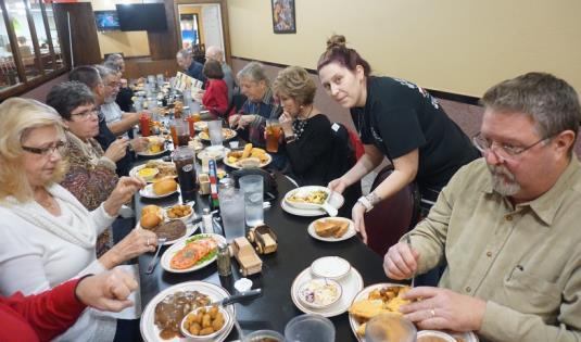 GCWW Christmas Party December 20198 On December 13, 2018 the Green Country Woodworkers gathered at the Silver Skillet to celebrate the Christmas season.