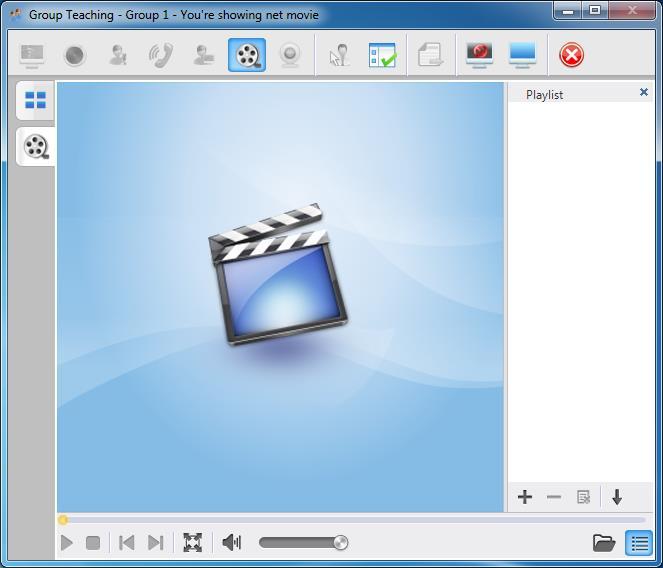 To Launch Net Movie 1. Click button in Group Teaching dialog; 2. Click button or button to open video files.