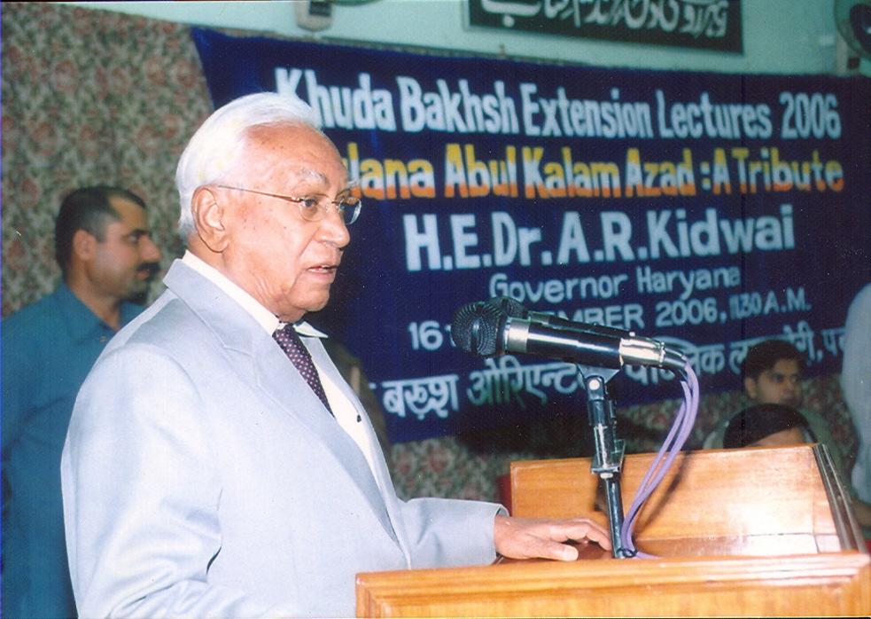Kidwai, Governor of Haryana delivering a lecture at the