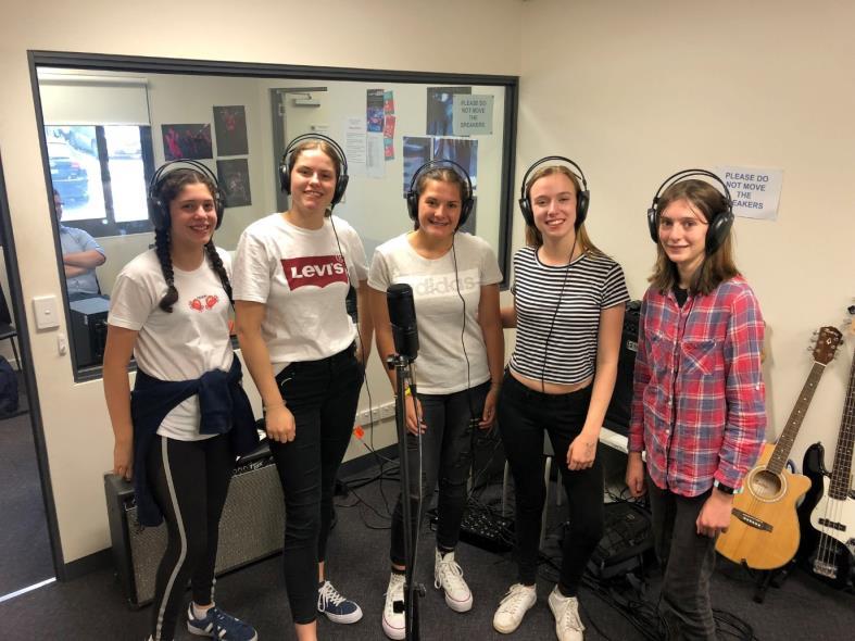 Jessica McKiggan Year 10 OLSH Rocks Out What a fantastic opportunity for the OLSH College Bentleigh Rock Band having their own recording session at the