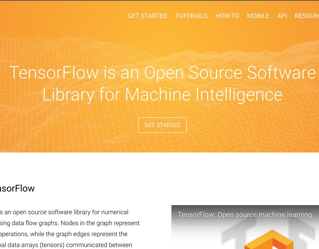 : Library for Machine Intelligence 1 Python or C++ 2 Optimized for deep learning model