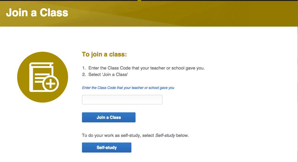JOINING A CLASS You need to use a class code to talk with your classmates online. 1. Your teacher will give you a Class Code. 2. Click Join a Class. 3.