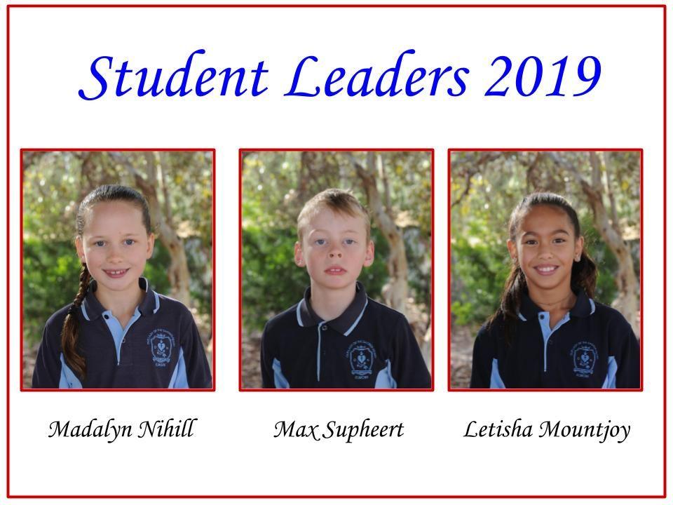 Monday 11th February Monday 25th March Monday 1st April Student Leaders We are blessed with a super group of grade 6 students this year and as such have made the commitment to supporting all of them