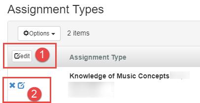 Select Grade Book > Gradebook Setup Assignment Types sub menu To create assignment types, click the New button. TIP: Keep the Assignment Type names at a high level.