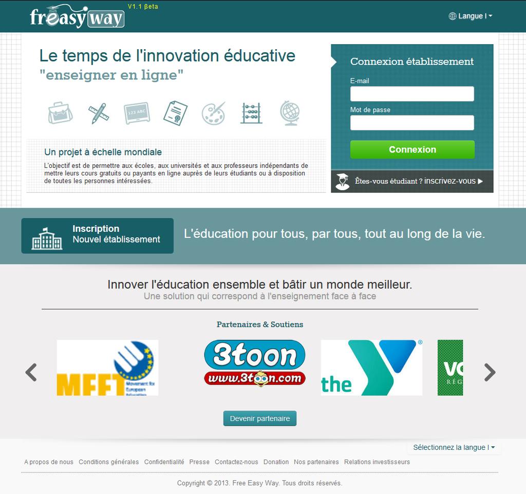 on the online teaching and work collaboration platform «Freasyway».