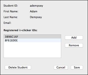 2. Open the gradebook. 3. Select (double-click) a student record to remove a remote ID. 4.